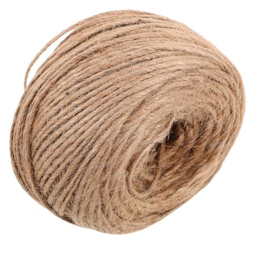 SECFOU Natürliche Juteschnur: 2 Mm, 100 M, Juteseil Zum Basteln, Gärtnern, Verpacken Von Geschenken, Hochzeitsdekor – Verpackungsschnur, Stricken, Makramee-Dekoration von SECFOU