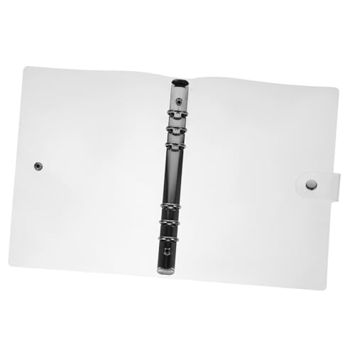 SECFOU PVC Ringbuch Hülle Transparent Notizbuch Einband Leicht Gewicht Kratzfest Schmutzabweisend Wiederverwendbar Für Tagebuch Planer Büro Schüler von SECFOU