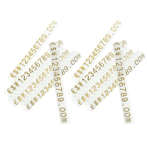 SECFOU Preisschilder aus Einstellbare Preisanzeigewürfel für Schmuck Uhren und Einzelhandel Transparentes Design für Klare Preisansicht von SECFOU