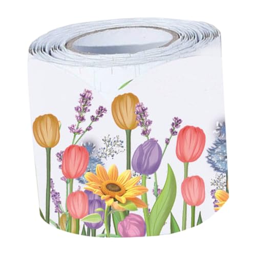 SECFOU Stylische Bulletin Board Border Dekorfolie Tulpenmuster Selbstklebend Abnehmbare Rahmenbegrenzung Für Klassenzimmer Frühling Party Dekoration SECFOU Stylische Bulletin Board Border Dekorfolie Tulpenmuster Selbstklebend Abnehmbare Rahmenbegrenzung Für Klassenzimmer Frühling Party Dekoration von SECFOU