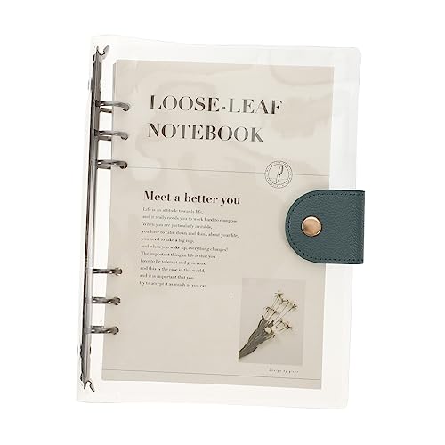 SECFOU Transparentes Scrapbook Notizbuch Nachfüllbares Abnehmbares Ringbuch für Kreative Ideen und Tägliches Schreiben für Jugendliche SECFOU Transparentes Scrapbook Notizbuch Nachfüllbares Abnehmbares Ringbuch für Kreative Ideen und Tägliches Schreiben für Jugendliche von SECFOU