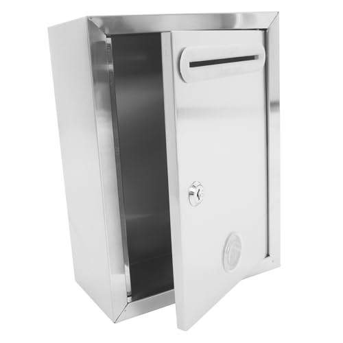 SECFOU Wandmontierte Spendenbox mit Schloss Vielseitige Quittungsbox für Büro Schule und Bereiche Sicherer Briefkasten für Vorschläge und Spenden Einfache SECFOU Wandmontierte Spendenbox mit Schloss Vielseitige Quittungsbox für Büro Schule und Bereiche Sicherer Briefkasten für Vorschläge und Spenden Einfache von SECFOU