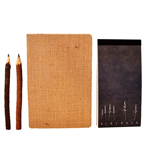 Root & Seed "Remember" Notizblock, Sackleinen-Notizbuch und 2 Bleistifte, Geschenkset Root & Seed "Remember" Notizblock, Sackleinen-Notizbuch und 2 Bleistifte, Geschenkset von SECO