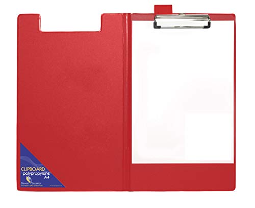 SECO A4+ PVC-beschichtetes Klapp-Klemmbrett mit robustem Clip - Rot, SE-570-PVC-RD, Rot - Foldover SECO A4+ PVC-beschichtetes Klapp-Klemmbrett mit robustem Clip - Rot, SE-570-PVC-RD, Rot - Foldover von SECO