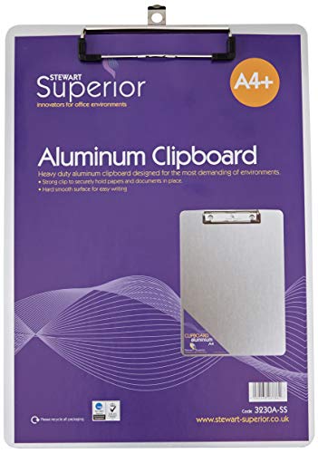Seco Stewart Superior 3230A-SS A4 Aluminium-Klemmbrett mit robustem Clip Seco Stewart Superior 3230A-SS A4 Aluminium-Klemmbrett mit robustem Clip von SECO