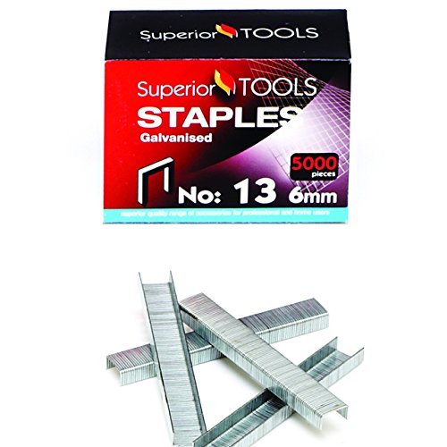 Superior Tools by Seco Galvanised Staples 13/6 (Box of 5000) von Stewart Superior