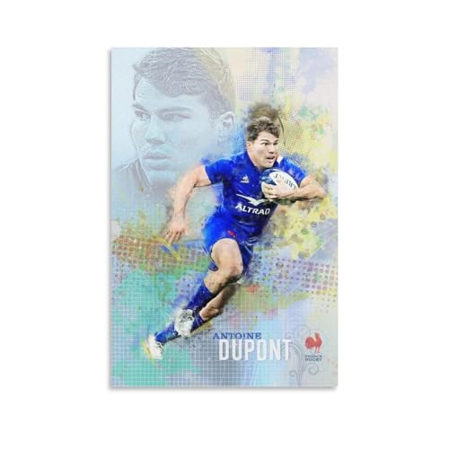 SECOLI Leinwandposter Antoine Dupont Rugby-Spieler, hochauflösender Druck für Zuhause, Büro, Wanddekoration, 50 x 75 cm, ungerahmt SECOLI Leinwandposter Antoine Dupont Rugby-Spieler, hochauflösender Druck für Zuhause, Büro, Wanddekoration, 50 x 75 cm, ungerahmt von SECOLI