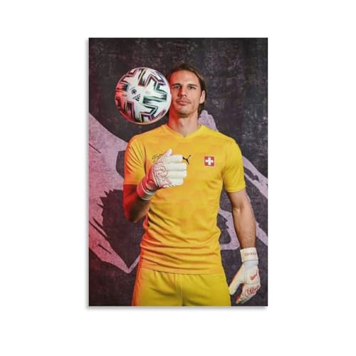 Yann Sommer Schweizer Profi-Fußballer, Torwart, Leinwand-Poster, dekoratives Gemälde, Wandkunst, Bilddruck, moderne Dekoration, ungerahmt, 50 x 75 cm Yann Sommer Schweizer Profi-Fußballer, Torwart, Leinwand-Poster, dekoratives Gemälde, Wandkunst, Bilddruck, moderne Dekoration, ungerahmt, 50 x 75 cm von SECOLI