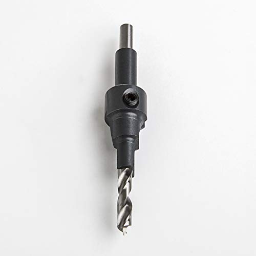 SECOTEC® Senkloch-Holzbohrer Holz Pilotbohrer mit Senker Holzverarbeitung Werkzeug Holzspiralbohrer mit Senker für Korpusverbinder Confirmatschrauben - Bohrer-Ø 5,0 mm von Secotec