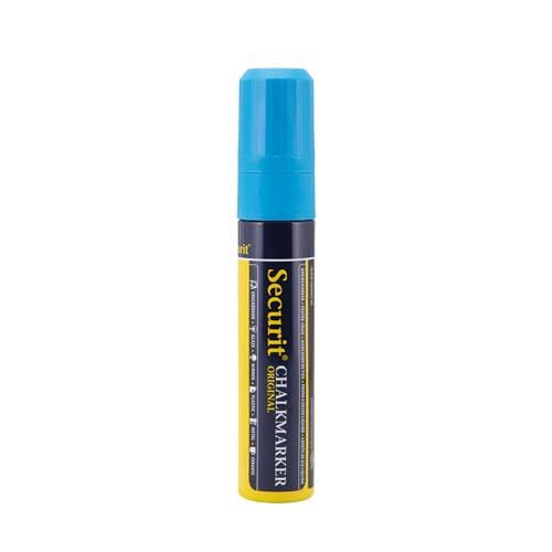 Securit Chalkboard Marker Pen - 15mm Line Blue. Wasser. von SECURIT