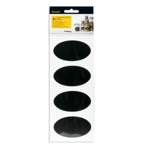 Securit CS-OVAL-8-8 Ovaler Tafelaufkleber, 8,5 x 5 cm, Schwarz, 8 Stück, mehrfarbig, 1 x 10,5 x 32 cm Securit CS-OVAL-8-8 Ovaler Tafelaufkleber, 8,5 x 5 cm, Schwarz, 8 Stück, mehrfarbig, 1 x 10,5 x 32 cm von SECURIT
