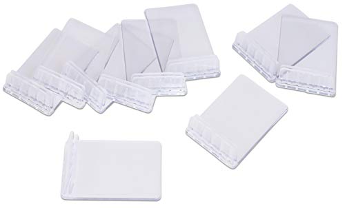 SECURIT - 10er Set transparente Acryl-Kreidetafel-TAGs Halter - Ersatzhalter für TAGs A4 - Freistehende L-förmige Ständer – Ideal für Cafés, Bars, Restaurants und Geschäfte - 6x4x0,8 cm SECURIT - 10er Set transparente Acryl-Kreidetafel-TAGs Halter - Ersatzhalter für TAGs A4 - Freistehende L-förmige Ständer – Ideal für Cafés, Bars, Restaurants und Geschäfte - 6x4x0,8 cm von SECURIT