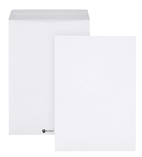 SECURITEX Versandtasche B4 (353x250mm) haftklebend weiß 130g 100 Stück, Mittel von SECURITEX