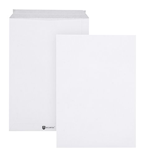 SECURITEX Versandtasche C4 (324x229x3mm) haftklebend weiß 130g 100 Stück, Mittel von bong