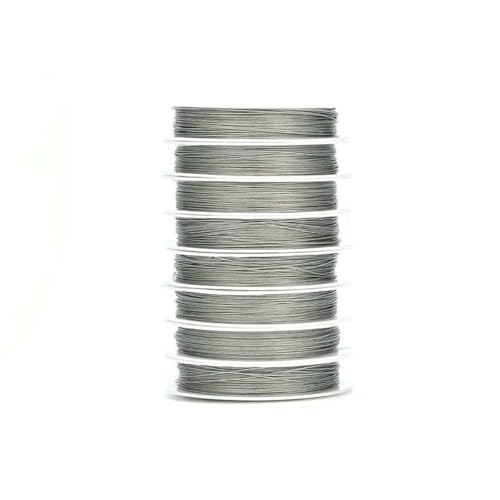 0,3–1 mm Edelstahldraht, Perlenseil, Angelschnur, Schnur für DIY-Halsketten, Armbänder, Schmuckherstellung, Erkenntnisse, Stahl, 0,6 mm, 13,0 Meter von SEDRGH