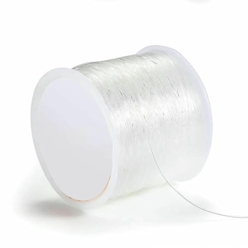 0,4–1,0 mm elastische Kordel, Perlenfaden, Stretch-Faser, Bastelschnur für die Schmuckherstellung, DIY-Rocailles-Perlen, Pony-Perlen, Armbänder, 0,5 mm, 100 m von SEDRGH