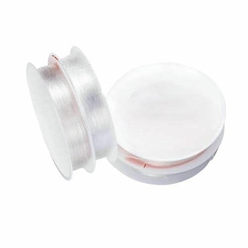 0,4–1,0 mm elastische Kordel, Perlenfaden, Stretch-Faser, Bastelschnur für die Schmuckherstellung, DIY-Rocailles-Perlen, Pony-Perlen, Armbänder, 0,5 mm, 20 m von SEDRGH