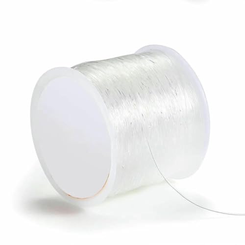 0,4–1,0 mm elastische Kordel, Perlenfaden, Stretch-Faser, Bastelschnur für die Schmuckherstellung, DIY-Rocailles-Perlen, Pony-Perlen, Armbänder, 0,6 mm, 100 m von SEDRGH
