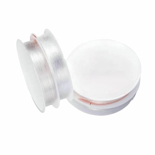 0,4–1,0 mm elastische Kordel, Perlenfaden, Stretch-Faser, Bastelschnur für die Schmuckherstellung, DIY-Rocailles-Perlen, Pony-Perlen, Armbänder, 0,6 mm, 20 m von SEDRGH