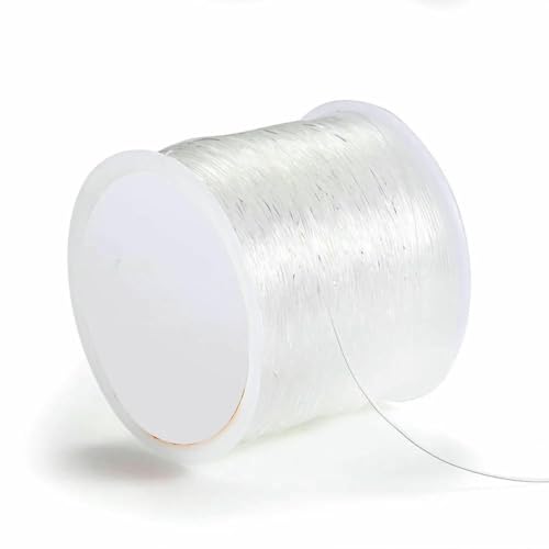0,4–1,0 mm elastische Kordel, Perlenfaden, Stretch-Faser, Bastelschnur für die Schmuckherstellung, DIY-Rocailles-Perlen, Pony-Perlen, Armbänder, 0,7 mm, 100 m von SEDRGH