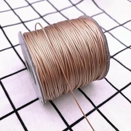 0,5 0,8 1,0 1,5 2,0 mm gewachste Kordel, gewachster Faden, Kordel, Schnur, Riemen, Halskette, Seil, Perlen zur Schmuckherstellung, DIY-Armbandzubehör, 10–1,0 mm (10 Meter) von SEDRGH