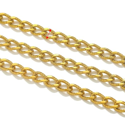 1 Meter PVD vergoldeter Edelstahl dicke große schwere Ketten zur Schmuckherstellung Halskette Armband DIY Schmuckkette Finding-Z2272G 1 Meter PVD vergoldeter Edelstahl dicke große schwere Ketten zur Schmuckherstellung Halskette Armband DIY Schmuckkette Finding-Z2272G von SEDRGH