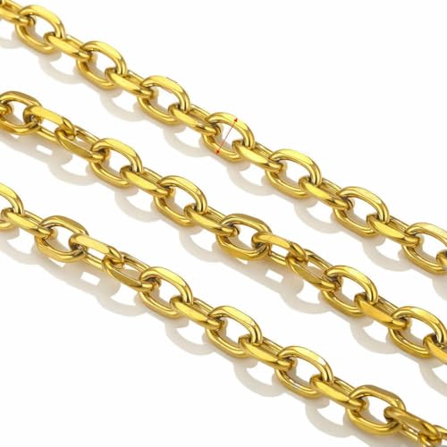 1 Meter PVD vergoldeter Edelstahl dicke große schwere Ketten zur Schmuckherstellung Halskette Armband DIY Schmuckkettenfindung-Z1320G 1 Meter PVD vergoldeter Edelstahl dicke große schwere Ketten zur Schmuckherstellung Halskette Armband DIY Schmuckkettenfindung-Z1320G von SEDRGH