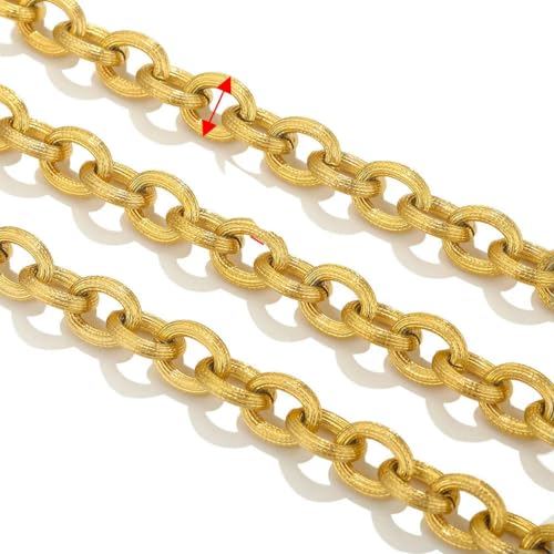 1 Meter PVD vergoldeter Edelstahl dicke große schwere Ketten zur Schmuckherstellung Halskette Armband DIY Schmuckkettenfindung-Z1900G 1 Meter PVD vergoldeter Edelstahl dicke große schwere Ketten zur Schmuckherstellung Halskette Armband DIY Schmuckkettenfindung-Z1900G von SEDRGH