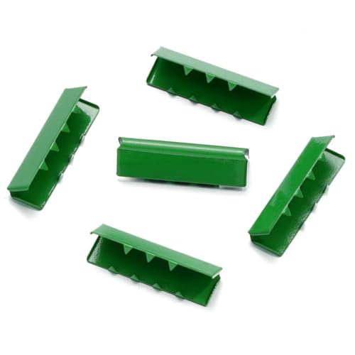 10 Stück bunte Quetschperlen, Hohlverschlüsse, Kordel-Endkappen, Schnurband, Lederclip, Faltverbinder für DIY-Schmuckzubehör, Grün, 8,5 x 25 mm 10 Stück bunte Quetschperlen, Hohlverschlüsse, Kordel-Endkappen, Schnurband, Lederclip, Faltverbinder für DIY-Schmuckzubehör, Grün, 8,5 x 25 mm von SEDRGH