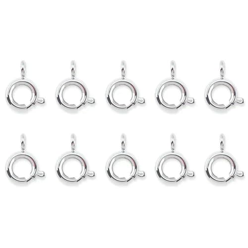 10 Teile/los Edelstahl Federringverschluss mit offenem Biegering für Kette Halskette Armband Anschlüsse Schmuckherstellung DIY 4 Größe-5mm 10 Teile/los Edelstahl Federringverschluss mit offenem Biegering für Kette Halskette Armband Anschlüsse Schmuckherstellung DIY 4 Größe-5mm von SEDRGH