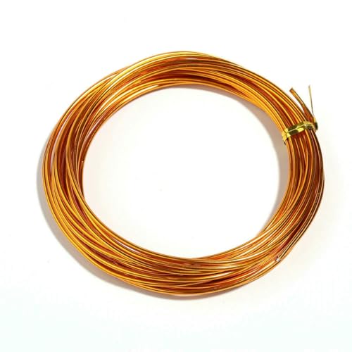 10 m/Rollen, 0,6–1,2 mm, eloxierter Aluminiumdraht, vielseitig einsetzbar, handgefertigt, Metalldraht zur Schmuckherstellung, Perlenherstellung, Halsketten, Armbänder, dunkelgolden, 1,0 mm 10 m/Rollen, 0,6–1,2 mm, eloxierter Aluminiumdraht, vielseitig einsetzbar, handgefertigt, Metalldraht zur Schmuckherstellung, Perlenherstellung, Halsketten, Armbänder, dunkelgolden, 1,0 mm von SEDRGH