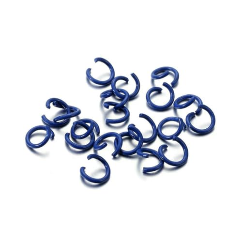 100 Stück/Los 1,2 x 8 mm bunte Metall-Biegeringe, offener Spaltring-Verbinder für Halsketten, Armbänder, Kettenhemd, Schmuckherstellung, Blau, 8 mm x 100 Stück 100 Stück/Los 1,2 x 8 mm bunte Metall-Biegeringe, offener Spaltring-Verbinder für Halsketten, Armbänder, Kettenhemd, Schmuckherstellung, Blau, 8 mm x 100 Stück von SEDRGH