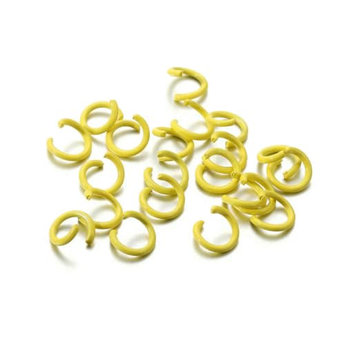 100 Stück/Los 1,2 x 8 mm bunte Metall-Biegeringe, offener Spaltring-Verbinder für Halsketten, Armbänder, Kettenhemd, Schmuckherstellung, Gelb, 8 mm x 100 Stück 100 Stück/Los 1,2 x 8 mm bunte Metall-Biegeringe, offener Spaltring-Verbinder für Halsketten, Armbänder, Kettenhemd, Schmuckherstellung, Gelb, 8 mm x 100 Stück von SEDRGH