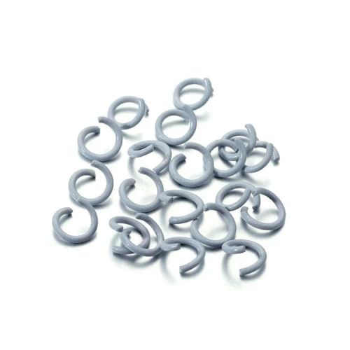 100 Stück/Los 1,2 x 8 mm bunte Metall-Biegeringe, offener Spaltring-Verbinder für Halsketten, Armbänder, Kettenhemd, Schmuckherstellung, Grau, 8 mm x 100 Stück 100 Stück/Los 1,2 x 8 mm bunte Metall-Biegeringe, offener Spaltring-Verbinder für Halsketten, Armbänder, Kettenhemd, Schmuckherstellung, Grau, 8 mm x 100 Stück von SEDRGH