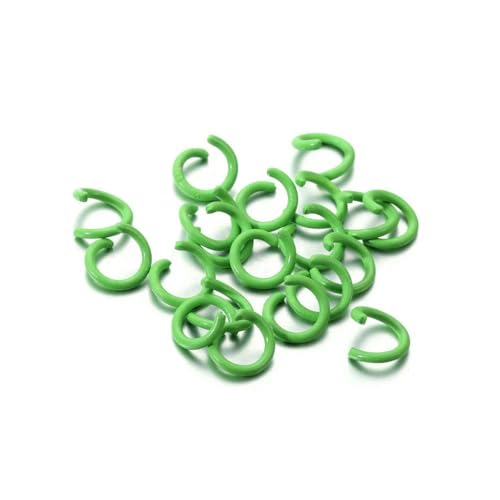 100 Stück/Los 1,2 x 8 mm bunte Metall-Biegeringe, offener Spaltring-Verbinder für Halsketten, Armbänder, Kettenhemd, Schmuckherstellung, Grün, 8 mm x 100 Stück 100 Stück/Los 1,2 x 8 mm bunte Metall-Biegeringe, offener Spaltring-Verbinder für Halsketten, Armbänder, Kettenhemd, Schmuckherstellung, Grün, 8 mm x 100 Stück von SEDRGH