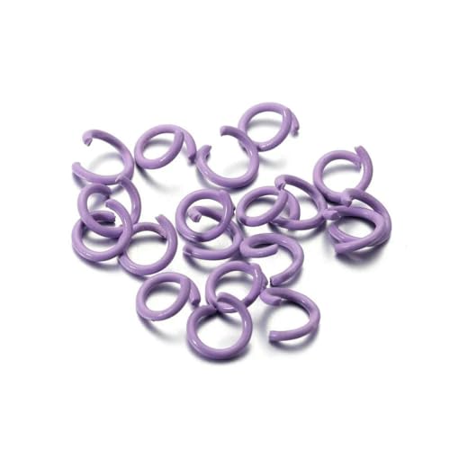 100 Stück/Los 1,2 x 8 mm bunte Metall-Biegeringe, offener Spaltring-Verbinder für Halsketten, Armbänder, Kettenhemd, Schmuckherstellung, Lila, 8 mm x 100 Stück 100 Stück/Los 1,2 x 8 mm bunte Metall-Biegeringe, offener Spaltring-Verbinder für Halsketten, Armbänder, Kettenhemd, Schmuckherstellung, Lila, 8 mm x 100 Stück von SEDRGH