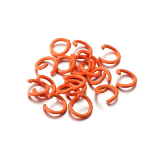 100 Stück/Los 1,2 x 8 mm bunte Metall-Biegeringe, offener Spaltring-Verbinder für Halsketten, Armbänder, Kettenhemd, Schmuckherstellung, Orange, 8 mm x 100 Stück 100 Stück/Los 1,2 x 8 mm bunte Metall-Biegeringe, offener Spaltring-Verbinder für Halsketten, Armbänder, Kettenhemd, Schmuckherstellung, Orange, 8 mm x 100 Stück von SEDRGH