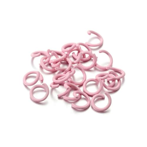 100 Stück/Los 1,2 x 8 mm bunte Metall-Biegeringe, offener Spaltring-Verbinder für Halsketten, Armbänder, Kettenhemd, Schmuckherstellung, Pink, 8 mm x 100 Stück 100 Stück/Los 1,2 x 8 mm bunte Metall-Biegeringe, offener Spaltring-Verbinder für Halsketten, Armbänder, Kettenhemd, Schmuckherstellung, Pink, 8 mm x 100 Stück von SEDRGH
