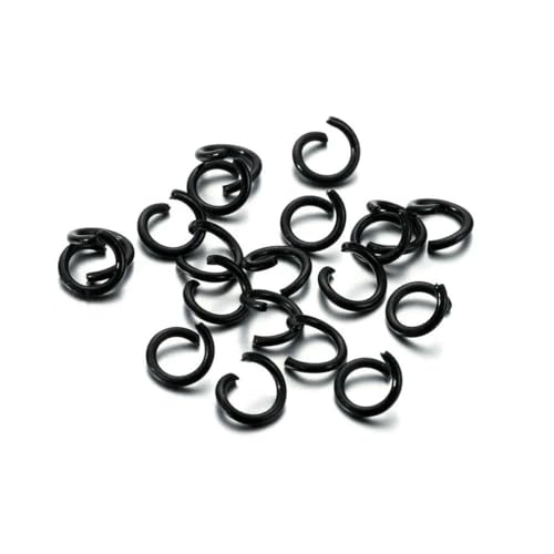100 Stück/Los 1,2 x 8 mm bunte Metall-Biegeringe, offener Spaltring-Verbinder für Halsketten, Armbänder, Kettenhemd, Schmuckherstellung, Schwarz, 8 mm x 100 Stück 100 Stück/Los 1,2 x 8 mm bunte Metall-Biegeringe, offener Spaltring-Verbinder für Halsketten, Armbänder, Kettenhemd, Schmuckherstellung, Schwarz, 8 mm x 100 Stück von SEDRGH