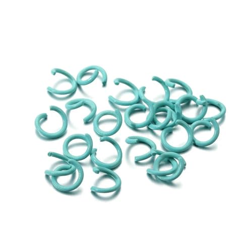 100 Stück/Los 1,2 x 8 mm bunte Metall-Biegeringe, offener Spaltring-Verbinder für Halsketten, Armbänder, Kettenhemd, Schmuckherstellung, Seeblau, 8 mm x 100 Stück 100 Stück/Los 1,2 x 8 mm bunte Metall-Biegeringe, offener Spaltring-Verbinder für Halsketten, Armbänder, Kettenhemd, Schmuckherstellung, Seeblau, 8 mm x 100 Stück von SEDRGH