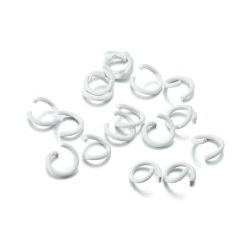 100 Stück/Los 1,2 x 8 mm bunte Metall-Biegeringe, offener Spaltring-Verbinder für Halsketten, Armbänder, Kettenhemd, Schmuckherstellung, Weiß, 8 mm x 100 Stück 100 Stück/Los 1,2 x 8 mm bunte Metall-Biegeringe, offener Spaltring-Verbinder für Halsketten, Armbänder, Kettenhemd, Schmuckherstellung, Weiß, 8 mm x 100 Stück von SEDRGH