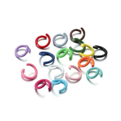100 Stück/Los 1,2 x 8 mm bunte Metall-Biegeringe, offener Spaltring-Verbinder für Halsketten, Armbänder, Kettenhemd, Schmuckherstellung, gemischt, 8 mm x 100 Stück 100 Stück/Los 1,2 x 8 mm bunte Metall-Biegeringe, offener Spaltring-Verbinder für Halsketten, Armbänder, Kettenhemd, Schmuckherstellung, gemischt, 8 mm x 100 Stück von SEDRGH