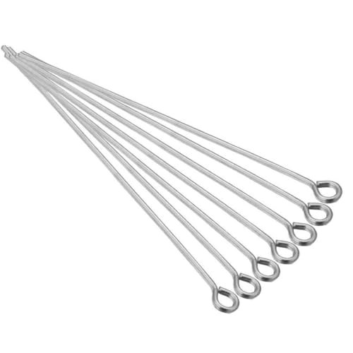 100 Stück/Los Metall-Flachkopf-Augenkopfstifte, vergoldete Kopfstifte für Schmuckzubehör, DIY-Handwerk, Zubehör, Zubehör, A, Weiß K, 0,7 x 20 mm von SEDRGH