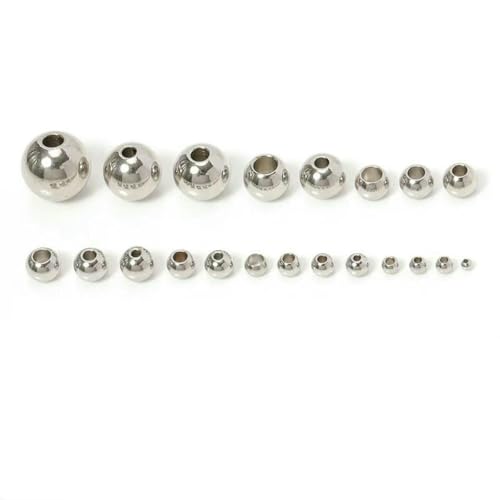 100 Stück 2/3/4/5/6/8/10 mm Edelstahl Goldfarbene Abstandsperlen Charm Lose Perlen DIY Armbänder Perlen zur Schmuckherstellung-6x3,0 mm von SEDRGH