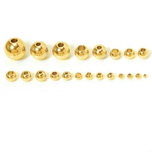 100 Stück 2/3/4/5/6/8/10 mm Edelstahl Goldfarbene Abstandsperlen Charm Lose Perlen DIY Armbänder Perlen zur Schmuckherstellung-Goldfarbe-6x2,5mm 100 Stück 2/3/4/5/6/8/10 mm Edelstahl Goldfarbene Abstandsperlen Charm Lose Perlen DIY Armbänder Perlen zur Schmuckherstellung-Goldfarbe-6x2,5mm von SEDRGH