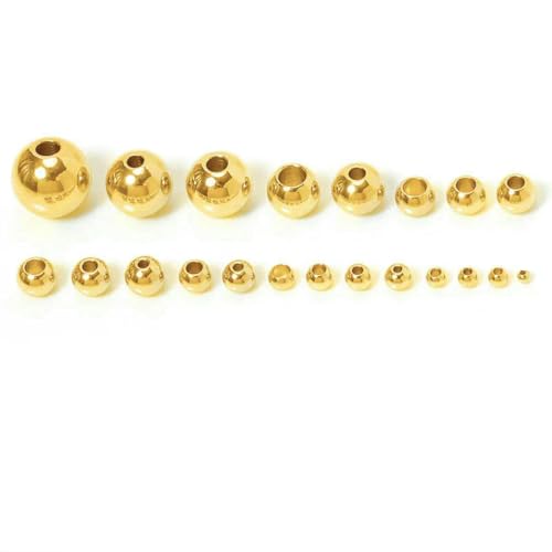 100 Stück 2/3/4/5/6/8/10 mm Edelstahl Goldfarbene Abstandsperlen Charm Lose Perlen DIY Armbänder Perlen zur Schmuckherstellung-Goldfarbe-6x3,5mm 100 Stück 2/3/4/5/6/8/10 mm Edelstahl Goldfarbene Abstandsperlen Charm Lose Perlen DIY Armbänder Perlen zur Schmuckherstellung-Goldfarbe-6x3,5mm von SEDRGH