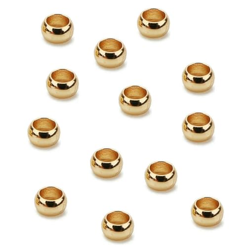 100 Stück 2 2,5 3,0 mm Edelstahl-End-Quetschperlen-Abdeckungen, runde Abstandshalter-Stopper-Perlen für Armband-Halskettenzubehör, Schmuckherstellung, Gold, Durchmesser 2 mm 100 Stück 2 2,5 3,0 mm Edelstahl-End-Quetschperlen-Abdeckungen, runde Abstandshalter-Stopper-Perlen für Armband-Halskettenzubehör, Schmuckherstellung, Gold, Durchmesser 2 mm von SEDRGH