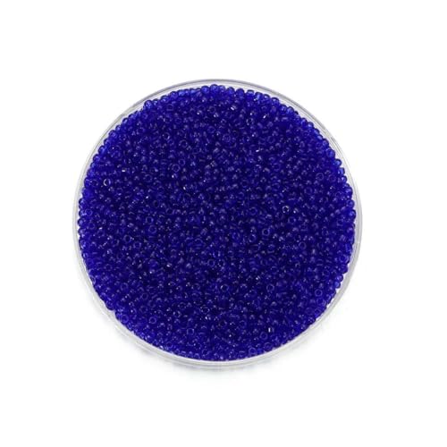 1000/1800 Stück 2 mm transparente tschechische Glasperlen, runde lose Perlen für DIY-Armbänder, Ohrringe, Schmuckherstellung, Zubehör – Dunkelblau – 2 mm x 1800 Stück 1000/1800 Stück 2 mm transparente tschechische Glasperlen, runde lose Perlen für DIY-Armbänder, Ohrringe, Schmuckherstellung, Zubehör – Dunkelblau – 2 mm x 1800 Stück von SEDRGH