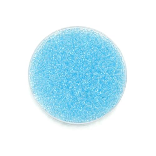 1000/1800 Stück 2 mm transparente tschechische Glasperlen, runde lose Perlen für DIY-Armbänder, Ohrringe, Schmuckherstellung, Zubehör – Hellhimmelblau – 2 mm x 1000 Stück 1000/1800 Stück 2 mm transparente tschechische Glasperlen, runde lose Perlen für DIY-Armbänder, Ohrringe, Schmuckherstellung, Zubehör – Hellhimmelblau – 2 mm x 1000 Stück von SEDRGH