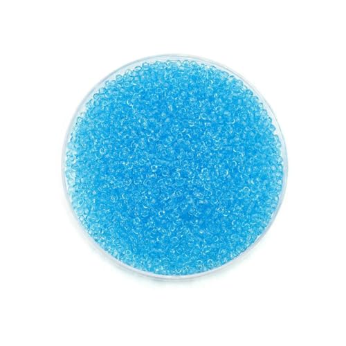 1000/1800 Stück 2 mm transparente tschechische Glasperlen, runde lose Perlen für DIY-Armbänder, Ohrringe, Schmuckherstellung, Zubehör – Himmelblau – 2 mm x 1000 Stück 1000/1800 Stück 2 mm transparente tschechische Glasperlen, runde lose Perlen für DIY-Armbänder, Ohrringe, Schmuckherstellung, Zubehör – Himmelblau – 2 mm x 1000 Stück von SEDRGH